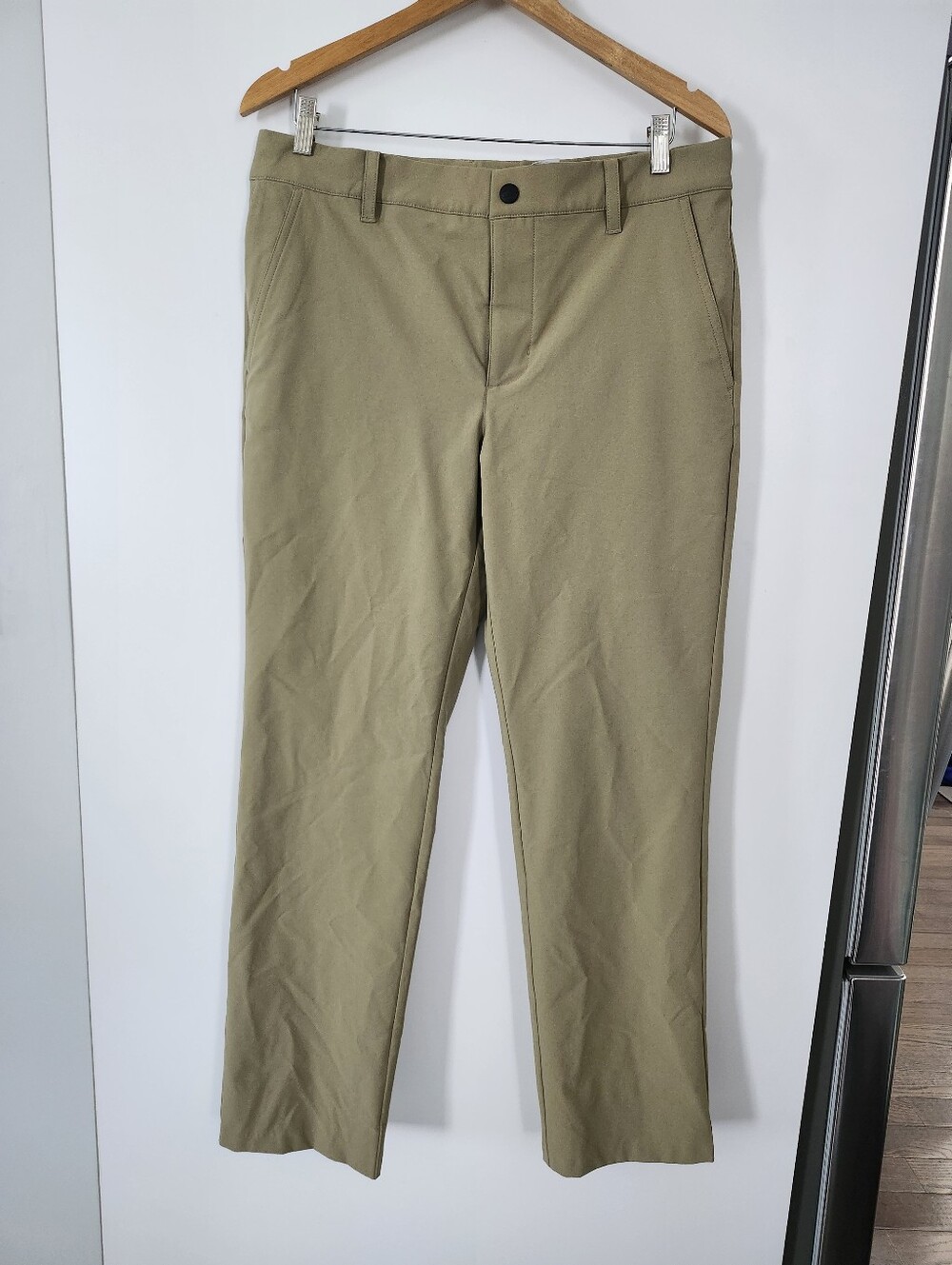 L.L. Bean Mens Size 34 Khaki Outdoor Performance Pants Slim Straight Minimalist